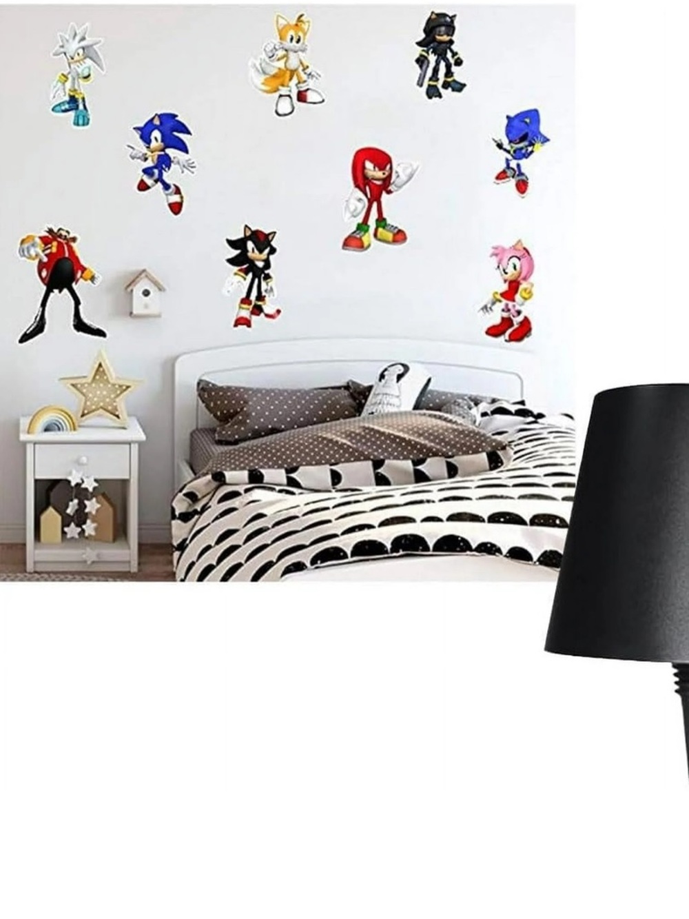 Sonic The Hedgehog Wall Vinyl Stickers - 9 Character Set Wall Art